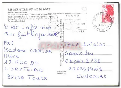 Tours — De wonderen van het Val de Loire — Uitgaven Valoire — Achterkant