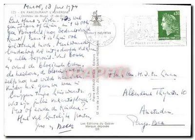 Zamek Viola — Puy-de-Dôme — Wydawnictwo Gabiera — Rewers