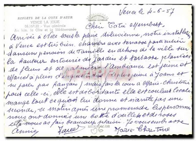 La Gioigne — widok panoramiczny — REFLETS DE LA CÔTE D'AZUR, n° 06.157.32 — Rewers