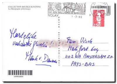 Bourgogne — Coleção pitoresca — Edições Gumbier — Verso