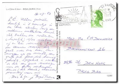 Boulouris — estación balnearia en la Corniche d'Or — editorial MAR — Reverso