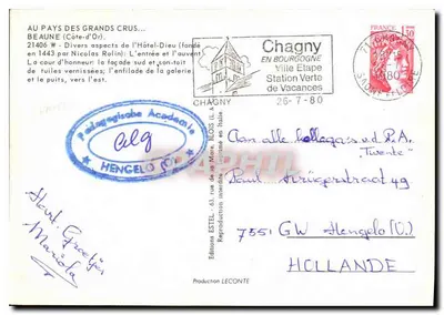 Beaune — Hôtel-Dieu i galerie — Wydawca Estel — Rewers