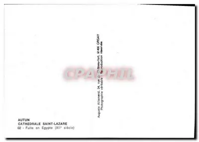 Ucieczka do Egiptu — Autun, Katedra Świętego Lazara — XII wiek — Rewers