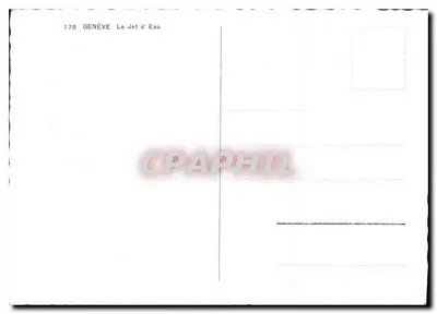 Genewa — Fontanna — n°178 — Rewers