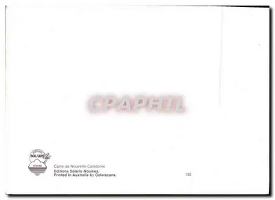 Nueva Caledonia — Tarjeta turística ilustrada — Office du Tourisme — Reverso