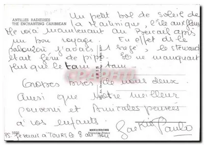 Antilhas — Antilhas / Caribe — MEXICHROME — Verso
