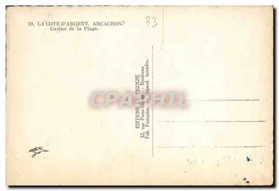Kasyno nad plażą — Arcachon — Éditions La Cigogne — Rewers