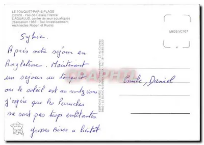 Aqualud w Touquet — centrum wodne — Éditions MAGE — Rewers