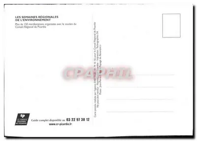 Cruz de campanha — campo de trigo — Conselho Regional da Picardia — Verso