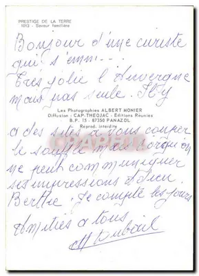 Prywatny krajobraz z kaczuszkami i koźlakiem — Albert Monier — Prestige de la Terre 1013 — Rewers