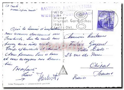 Nowa droga do jeziora Achen, Kanzelkrehre, Wiesing, Tyrol — widok panoramiczny i wnętrze restauracji — n° 10091 — Rewers