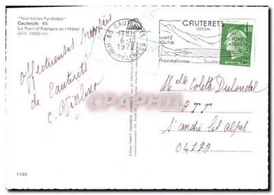 Cauterets — Most Hiszpański i Hotel — Wydawnictwo YAN P. CHAMON — Rewers