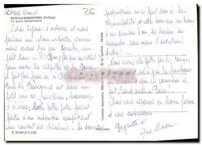Buis-les-Baronnies — Drzwi Renesansowe — Cing — Rewers
