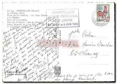 Montpellier — Pamiątka z Montpellier — Wydawnictwo Rellacolor — Rewers