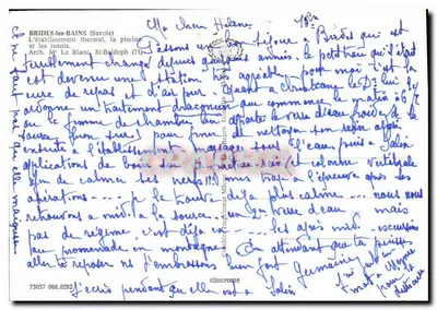 Brides-les-Bains (Savoie) — basen i korty tenisowe — wydawca Ping — Rewers