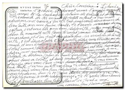 Nyons (Drôme) — Rue Velha — n°16 — Verso