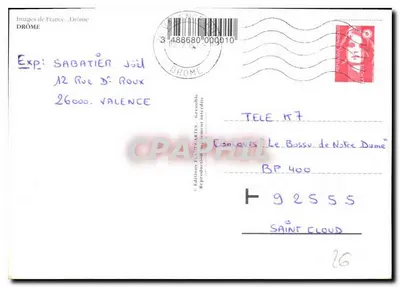 La Drôme — Panorama de sitios y pueblos — Ediciones Imágenes de Francia — Reverso