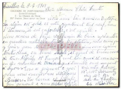 Calvaire de Pont-Château — XIIe Estação, Jesus morre na Cruz — MEXICHROME — Verso