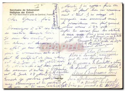 Sanktuarium Schoenstatt — Heiligum der Einheit — blisko Cambrai, Francja — Rewers