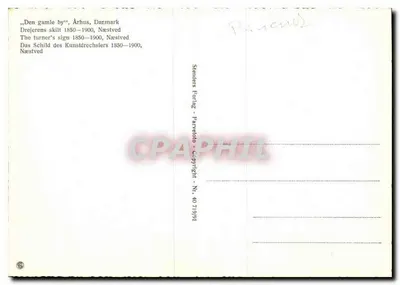 Het teken van de timmerman — Næstved, Denemarken — Stenders Forlag — Achterkant