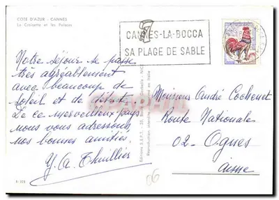 Cannes - La Croisette e i Palazzi — Edizioni S.E.P.T. — n° 8/329 — Verso