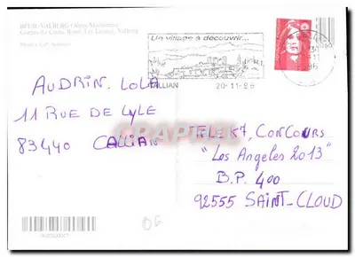 Beuil-Valberg — widok zimowy — fotografie J.-P. Smetiez — Rewers