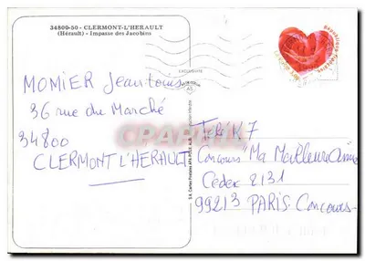 Widok na przejście z łukami — Clermont-l'Hérault — S.A. Cartes Postales A.P.A. Poulx — Rewers