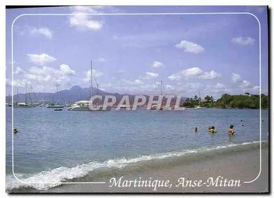 Martinique, Anse-Mitan — vista da praia e do porto — Edições André Exopyl, Fort-de-France