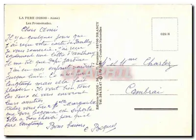 As Promenades — La Fère (02800 - Aisne) — Éditions MAGE — Verso