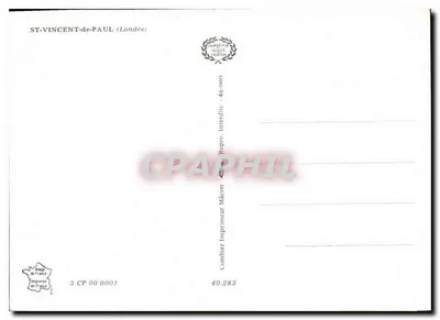 Saint-Vincent-de-Paul — O carvalho, a casa natal, a capela — Cumbier, n°40 — Verso