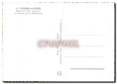 Saint-Pierre-des-Corps — Bulwar Paul Langevin i Aleja Republiki — Fotografia z powietrza Louet — Rewers