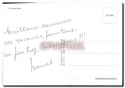 Stary most — kamieniany most nad strumieniem — Wydawnictwo CAP - THÉJAC, nr PP 2986 — Rewers