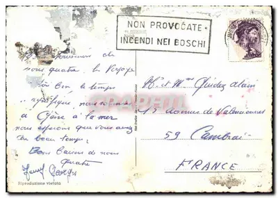 Widok wybrzeża Genui — wydawca Kodak — Rewers