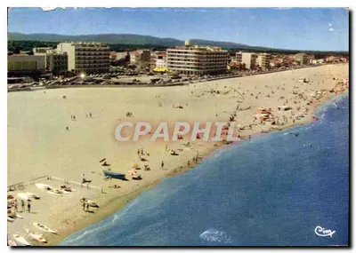 Canet-Plage — vista aérea da praia e dos hotéis — Cimy
