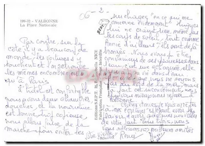 Hotel Restaurant Bar Foucard — Valbonne — Uitgaven S.E.P.T. NICE — Achterkant