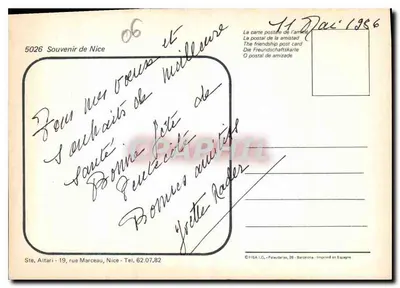 Nice — widok panoramiczny — FISA I.D. - Palautardias, 26 - Wydane w Hiszpanii — Rewers
