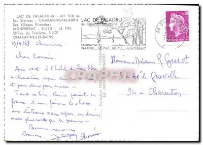 Lago de Paladru — regatas náuticas — Dauphiné Olympique — Verso