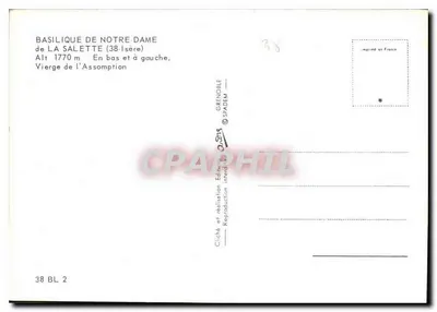 Basílica de Nossa Senhora de La Salette — Isère — editor Grenoble SPADEM — Verso