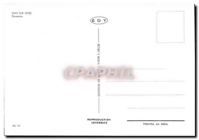 Han-sur-Lesse — panorama — Editor EDY, n° BEL 161 — Verso