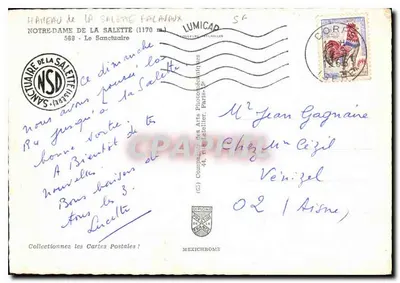 Notre-Dame de la Salette — Santuario — Editore IRIS — Verso