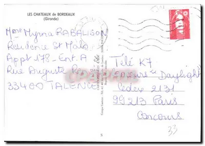 Los Castillos de BORDEAUX — Editor Élè — n°5 — Reverso