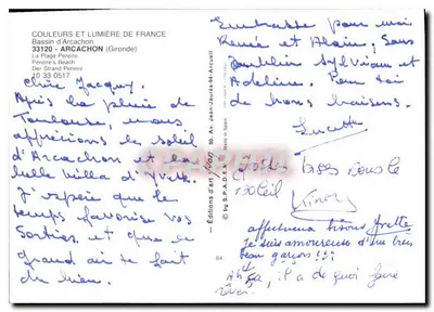 Bassin d'Arcachon — Plaża i miasto — Wydawnictwo Art Lyon — Rewers