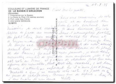 Pod Słońcem Basenu — 33 — Basen Arcachon — Wydawnictwo Jean-Paul Arcueil — Rewers