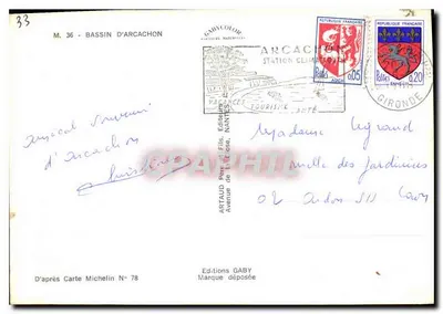 Bassin d'Arcachon — turystyczna pocztówka — Wydawnictwo Gaby — Rewers