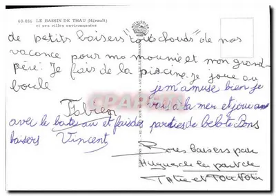 Bassin de Thau — zijn omringende steden — Edities Higueras — Achterkant