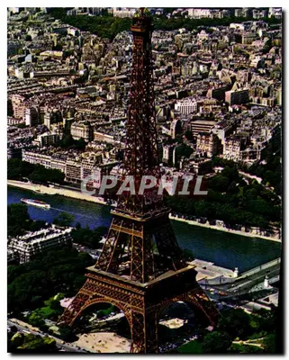 Torre Eiffel — vista aérea — Éditions Jean-Jaurès, Paris