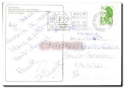Centralna placówka w Auch — widok panoramiczny — AS — Rewers