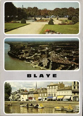Blaye — Vista geral com a cidadela e o porto — Editor Élèves