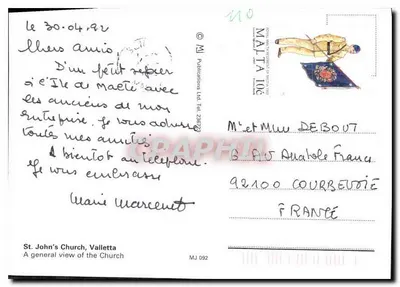 St. John's Church, Valletta — ogólny widok — MJ Publications Ltd, nr MJ 092 — Rewers