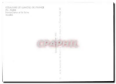 Notre-Dame w Paryżu — rzeka Seina — Éditions Jean-Damies, Paryż — Rewers